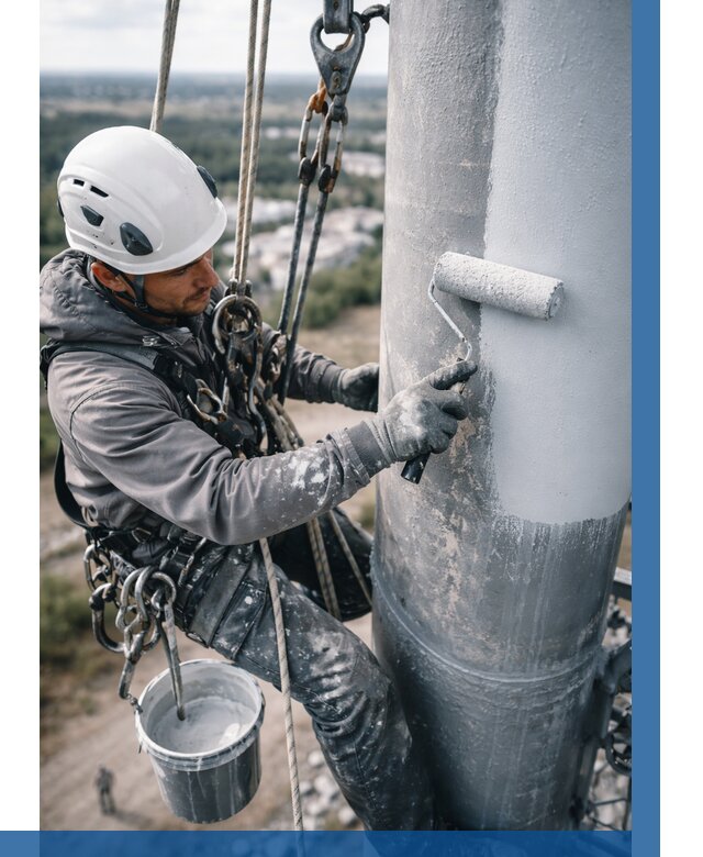 Покраска мачт связи под ключ в Богородицке от 908 р. | ВЫСОТНИК-Бгд