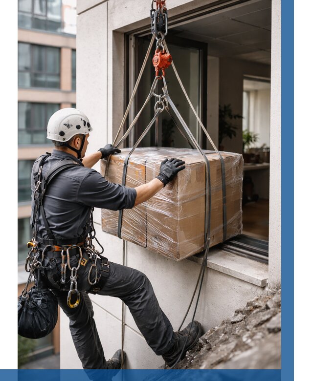 Подъем груза через окно в Богородицке от 4809 р. | ВЫСОТНИК-Бгд