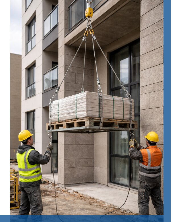 Подъем керамогранита на этаж в Богородицке от 3740 р. | ВЫСОТНИК-Бгд