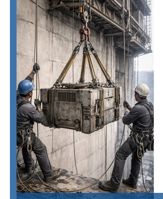 Такелажные работы на высоте, подъем и монтаж грузов в Богородицке