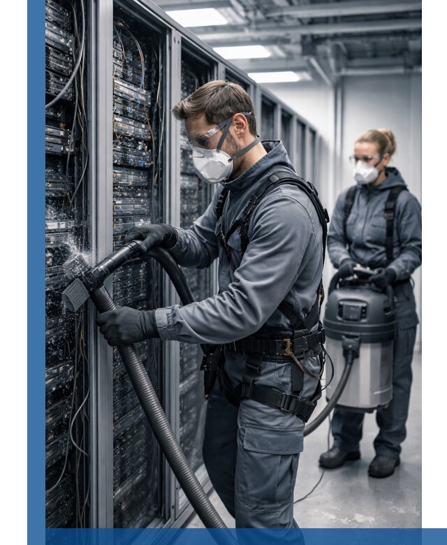 Обеспыливание серверной комнаты в Богородицке, профессиональная очистка