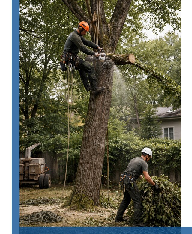 Кронирование деревьев в Богородицке, безопасная высотная обрезка