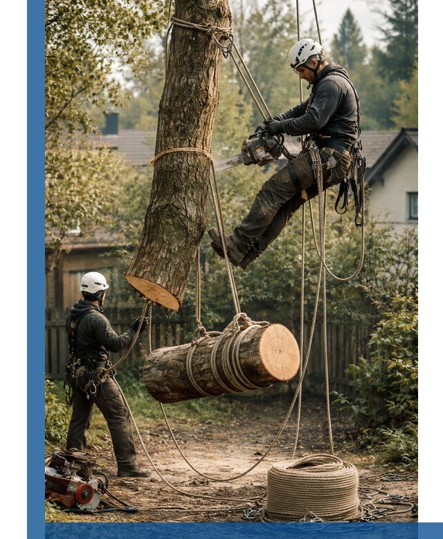 Валка деревьев частями в Богородицке, безопасно и аккуратно
