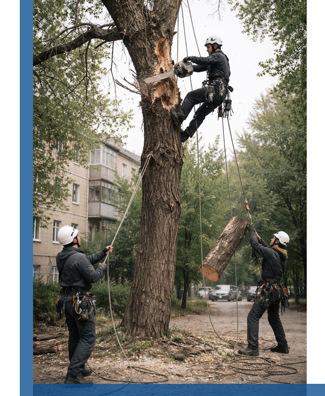 Срочное удаление аварийных деревьев в Богородицке с гарантией безопасности