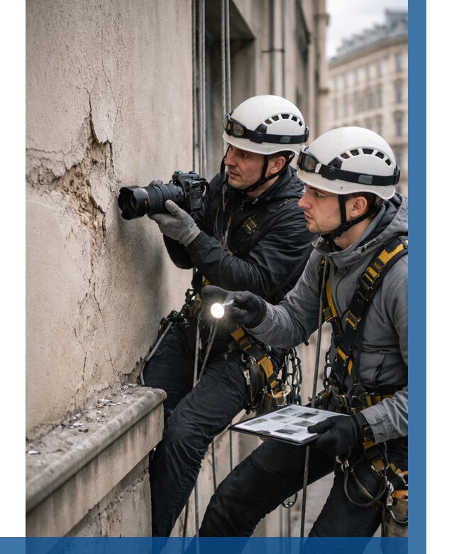 Фотофиксация дефектов фасада в Богородицке от 4809 р. | ВЫСОТНИК-Бгд