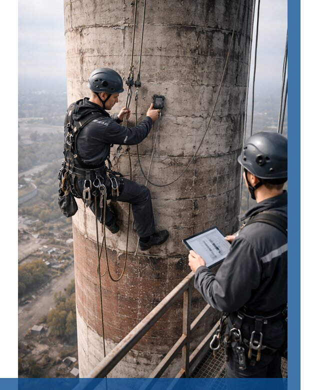 Обследование дымовой трубы в Богородицке от 8549 р. | ВЫСОТНИК-Бгд